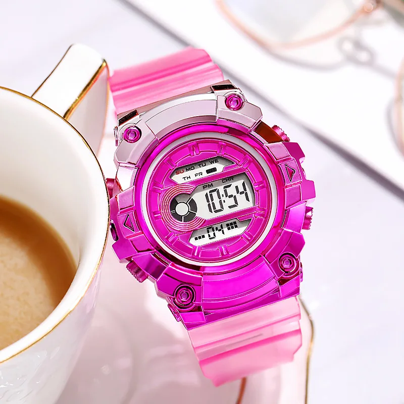 

Multi-function Luminous Waterproof Electronic Watch for Men Women часы женские Reloj Hombre Kids Watches Girls 2022