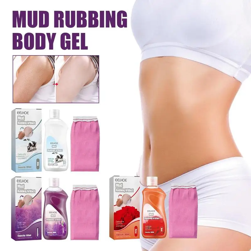 

Mud Rub Brightening Body Cleansing Rubbing Mud 100ml Mud Rub For Remove Melanin And Even Skin Color On Legs Knuckles Belly And