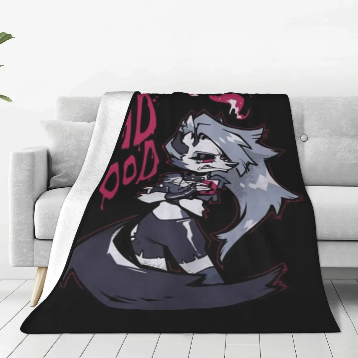 

Helluva Boss Loona Blitzo Fleece Blankets Animation Verosika Mayday Fashion Throw Blanket for Home 200x150cm Rug Piece