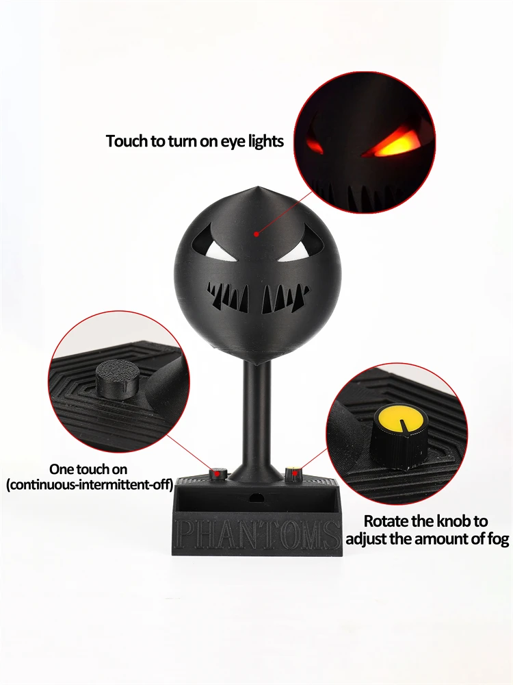 3D печать привидение увлажнитель USB зарядка Карманный Монстр призрак атомайзер Elf