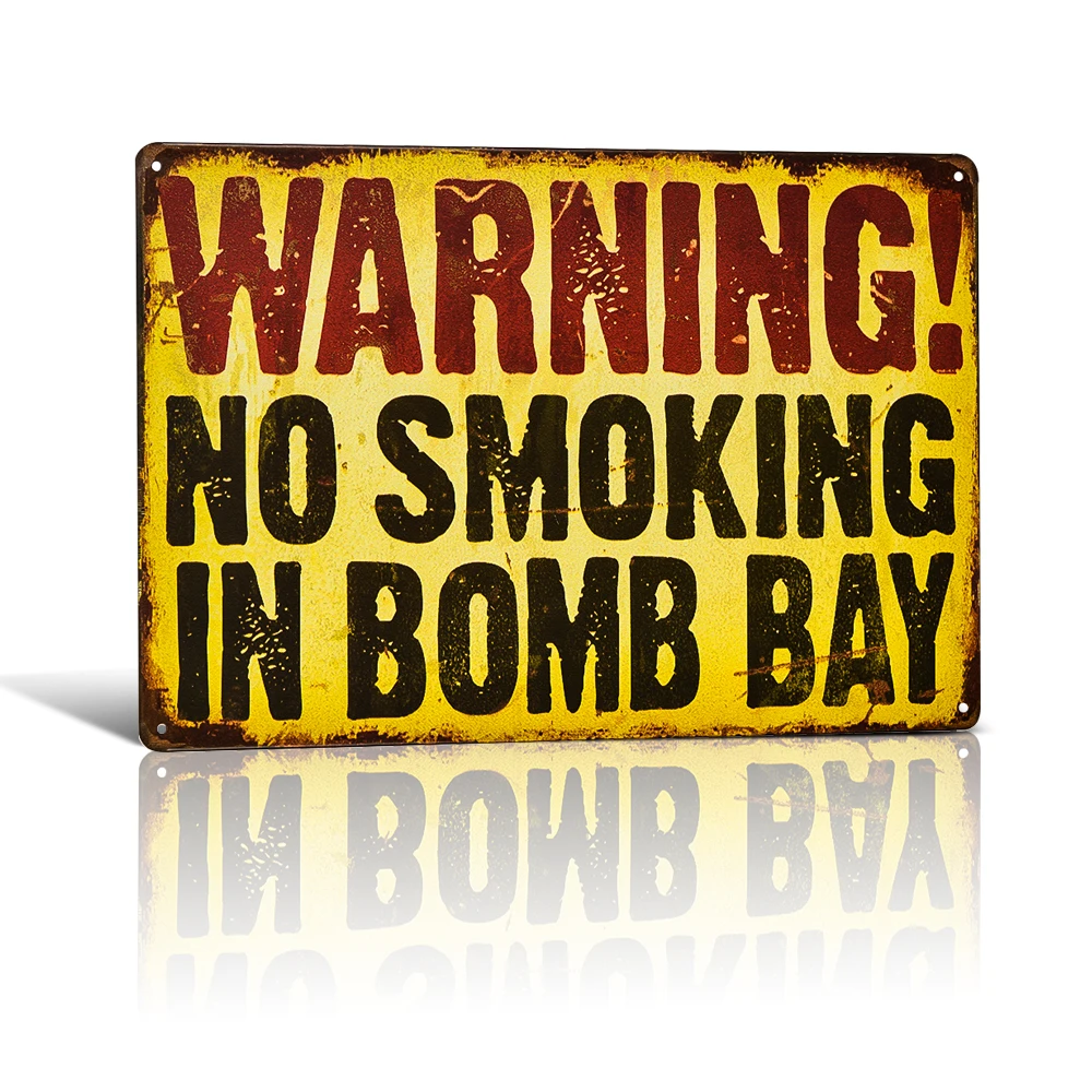 

Vintage No smoking Bar Pub Cafe Poster Retro Tin Metal sign Wall Stickers Decor