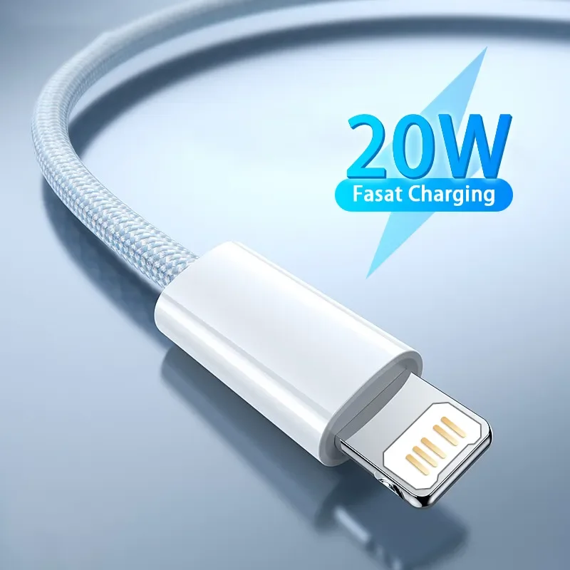 Фото Кабель PD USB C для iPhone 13 Pro Max, быстрая зарядка, кабель USB C для iPhone 12 11 Mini Pro Max, кабель передачи данных, 20 Вт №1