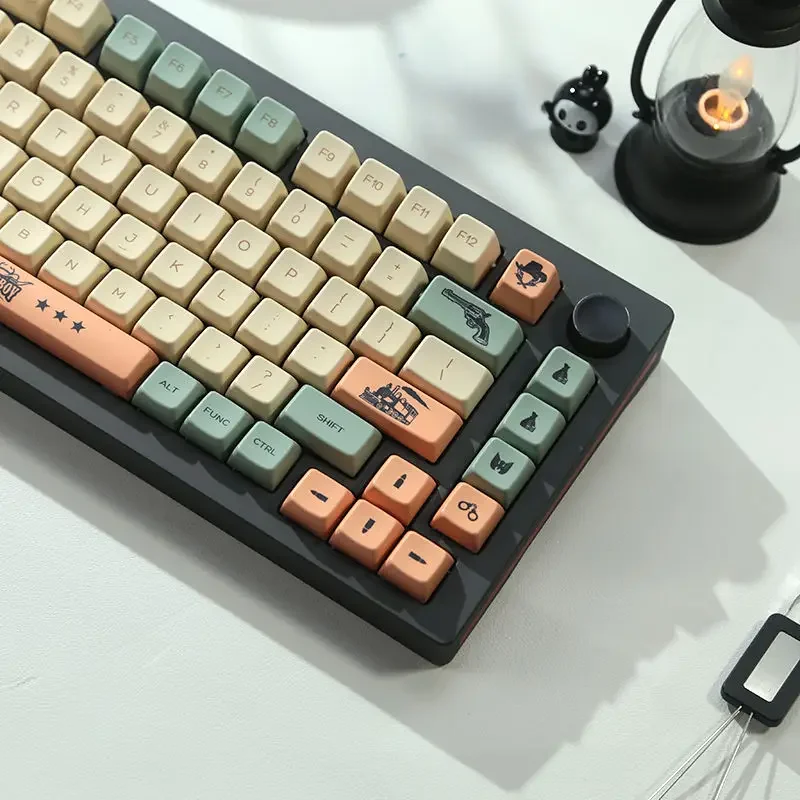 Ретро цветная высокомеханическая клавиатура SDA колпачок из ПБТ сублимационная