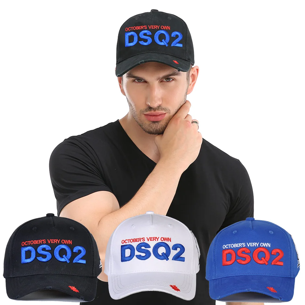 

DSQ2 летние мужские бейсболки, Снэпбэк Кепка, зимняя хлопковая кепка в стиле хип-хоп, Женская белая кепка для гольфа, Повседневная Кепка для ул...