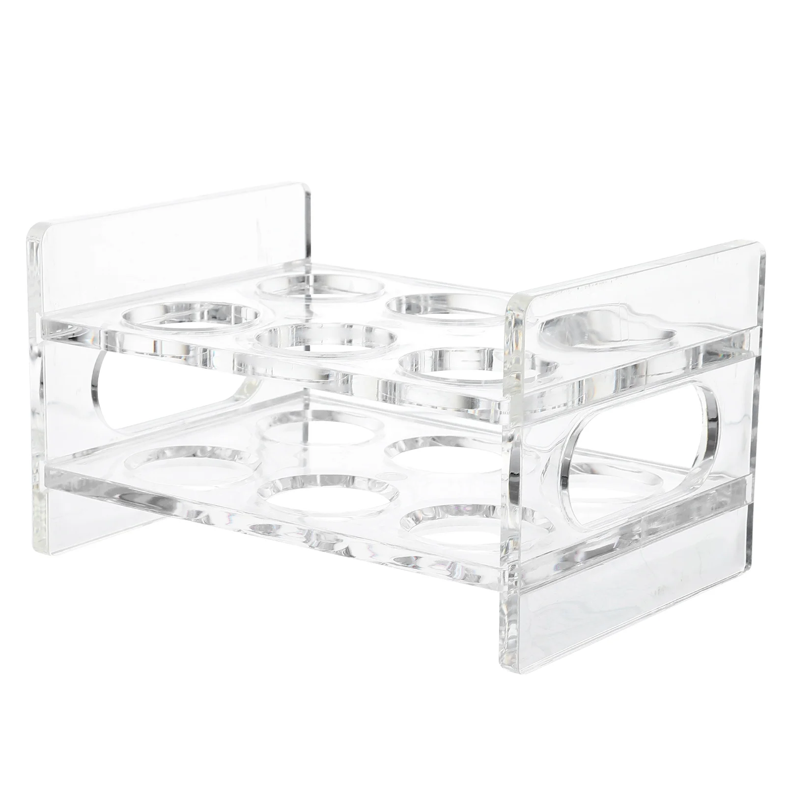

Shot Serving Tray Holder Trays Holders Cup Bottle Bar Glasses Rack Racks Multi Hole Clear Acrylic Tequila Desktop Cups Whiskey