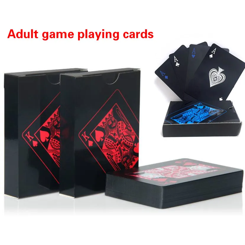 Adult Party Entertainment Game Gold Playing Card Game Card Gold Foil Poker Set Plastic Magic Card Waterproof Card Magic Card 24k