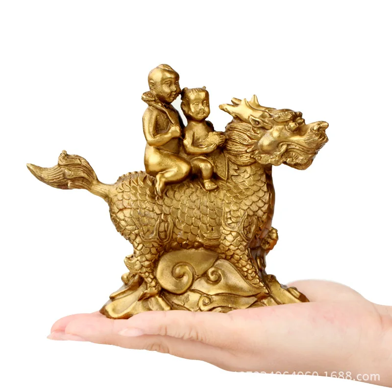 

Copper Brass KIRIN Gift Furnishings Decoration Gift Home Buddhist Hall Crafts Home Decorations