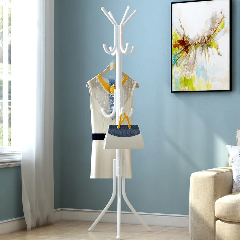 

Hanger Floor Simple Coat Rack Stainless Steel Single Rod Clothing Rack Balcony Standing Perchero House Accessories AA55CR