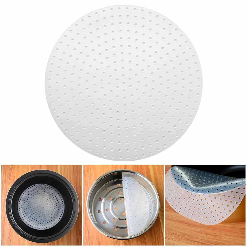 

Non-Stick Steamer Mat Dim Sum Tool Food Grade Silicone Kitchen Under Steamers Mat Cooking Accessories Eco-friendly Cookware