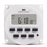 sinotimer 15 98 inch lcd digital timer 12v dc 7 days programmable time switch tm618n 4