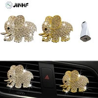 1pc car accessories aroma vent clip car smell car perfume air freshener in car ornaments diamond elephant auto interior decor