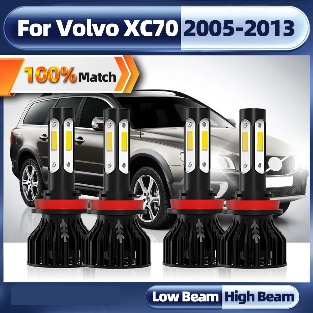 

40000LM 240W H11 Canbus Led Headlight High Low Beam Led Headlamps Bulb Turbo Lamp For Volvo XC70 2005-2009 2010 2011 2012 2013