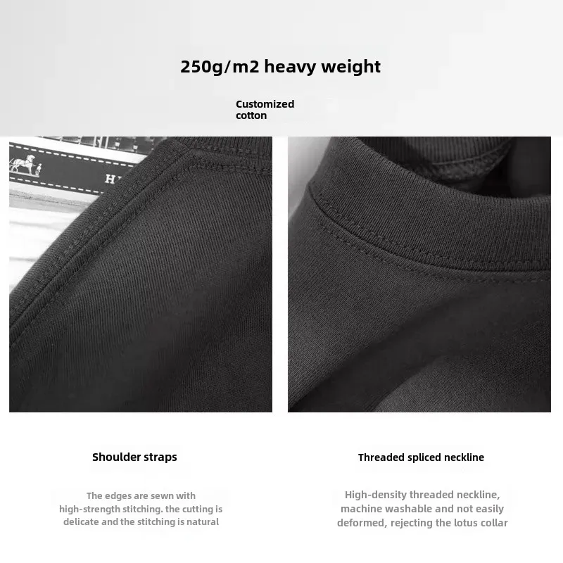 Футболка Мужская/женская оверсайз из чистого хлопка с круглым вырезом