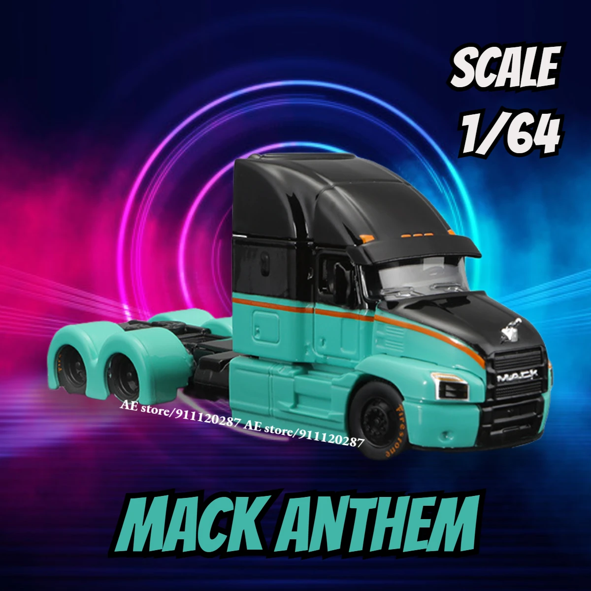 

Maisto 1/64 мини модель грузового автомобиля Миниатюрный, MACK Anthem зеленый масштаб трейлер автомобиль литья под давлением Реплика коллекция игрушек
