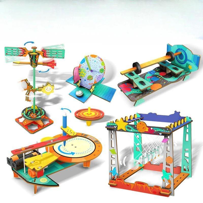 

Искусственные деревянные игрушки для детей, научные творческие изобретения, электронный набор «сделай сам», сборные технологические игрушки, 3D головоломки
