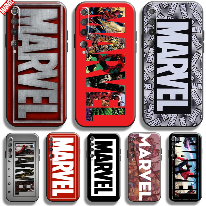 

Marvel Logo For Xiaomi Mi 10 10T Pro 5G Phone Case Soft Silicon Coque Cover Black Funda Thor