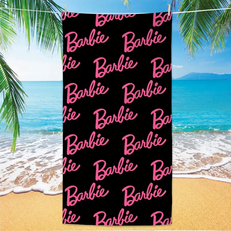Пляжное полотенце из аниме принцесса Барби декор для ванной душа комнаты поездки