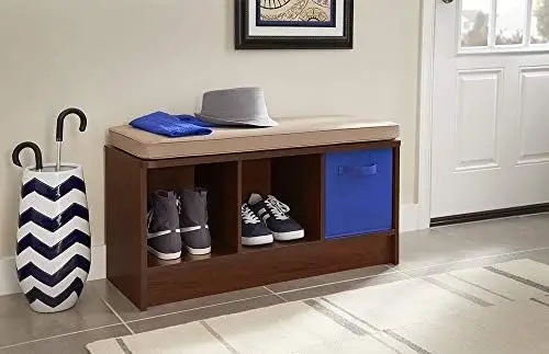 

3-Cube Storage Bench, Dark Cherry