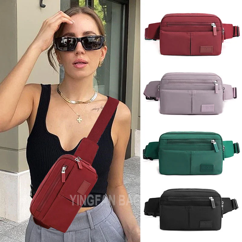 

2023 Fashion Waist Pack Bags for Women Nylon Fanny Packs Casual Women's Waterproof Chest Bags Belt Pouch Travel Bag Sport Purses