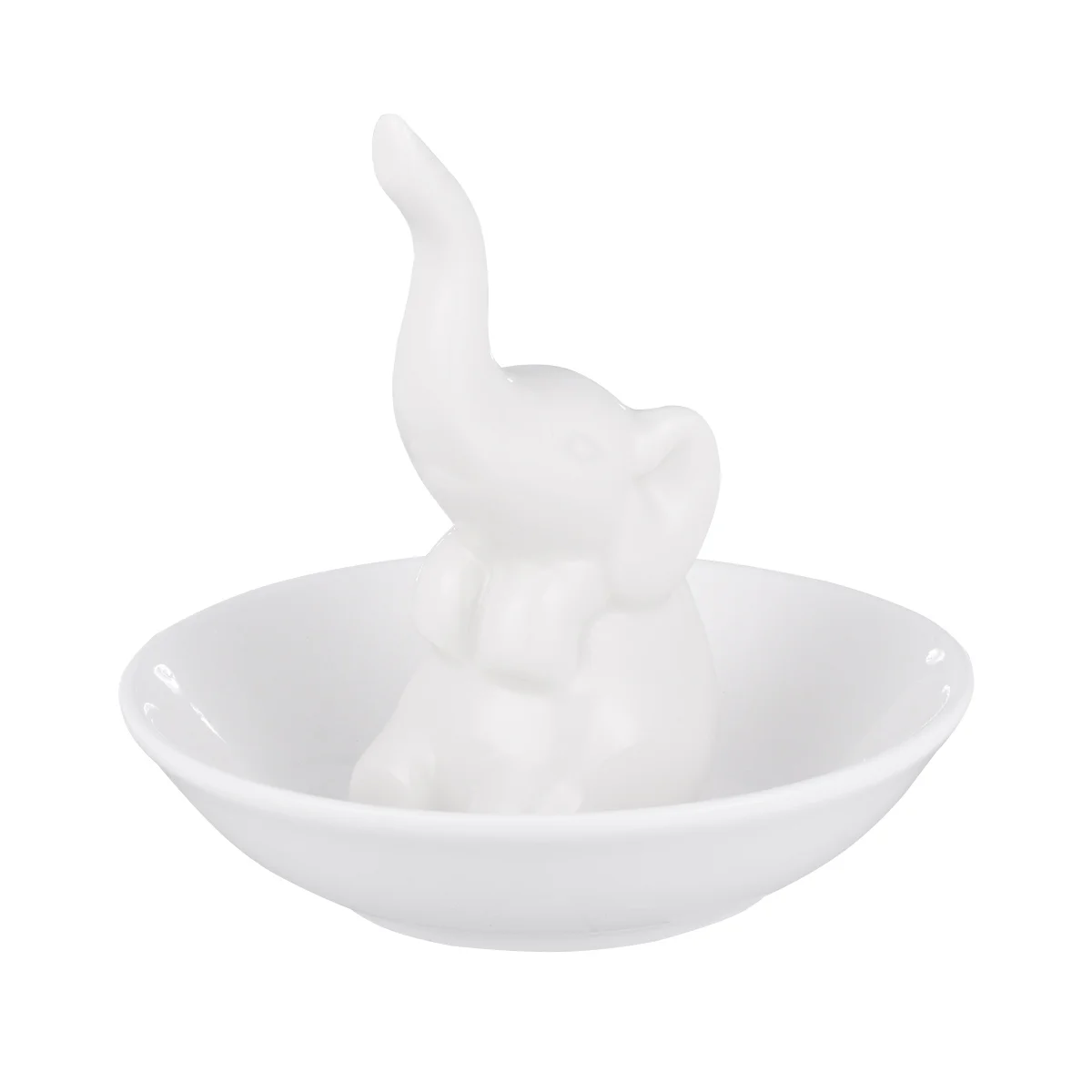 

Керамический поднос для украшений, держатель для колец в форме слона, декоративный держатель для колец, подставка для украшений, держатель для колец, органайзер для свадебных колец