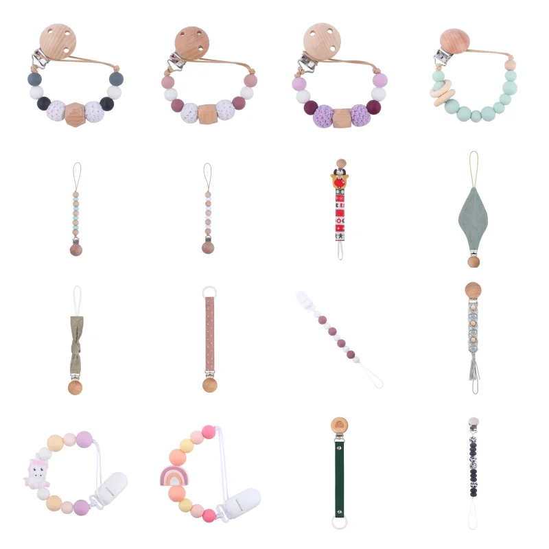 

L21F цепочка для соски, детские игрушки для прорезывания полости рта, жевательные бусины, цепочка для кормления, зажимы для пачек, детские игр...