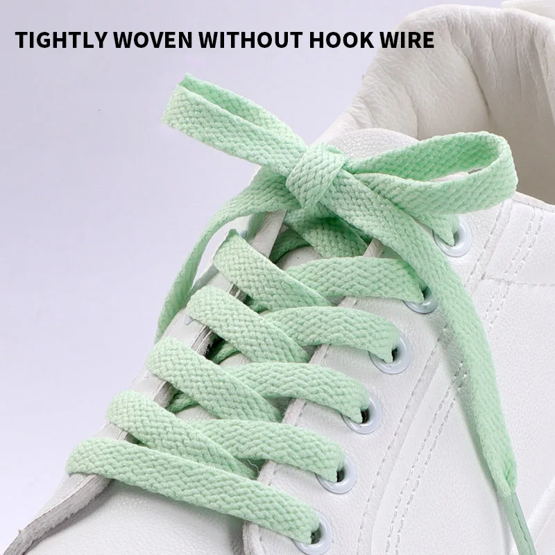 1Pair Flat Shoelaces for Sneakers 36colors Fabric Shoe laces White Black Shoe lace Boot Laces for Shoes Classic Soft Shoestrings