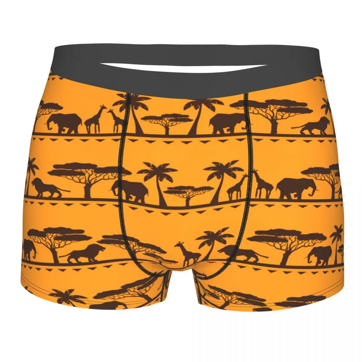 Men's Panties Underpants Boxers Underwear African Ethnic Animal Pattern Sexy Male Shorts