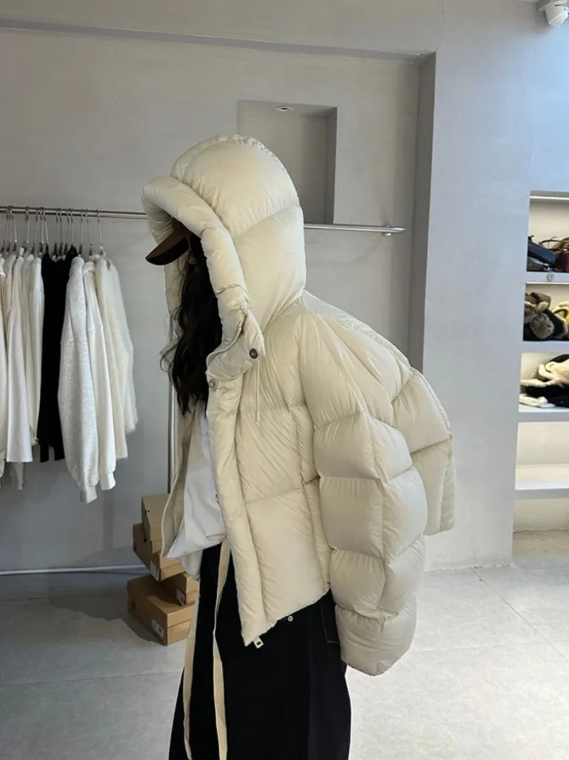 Shpmishal 2024 новая зимняя утолщенная дизайнерская хлопковая куртка с капюшоном