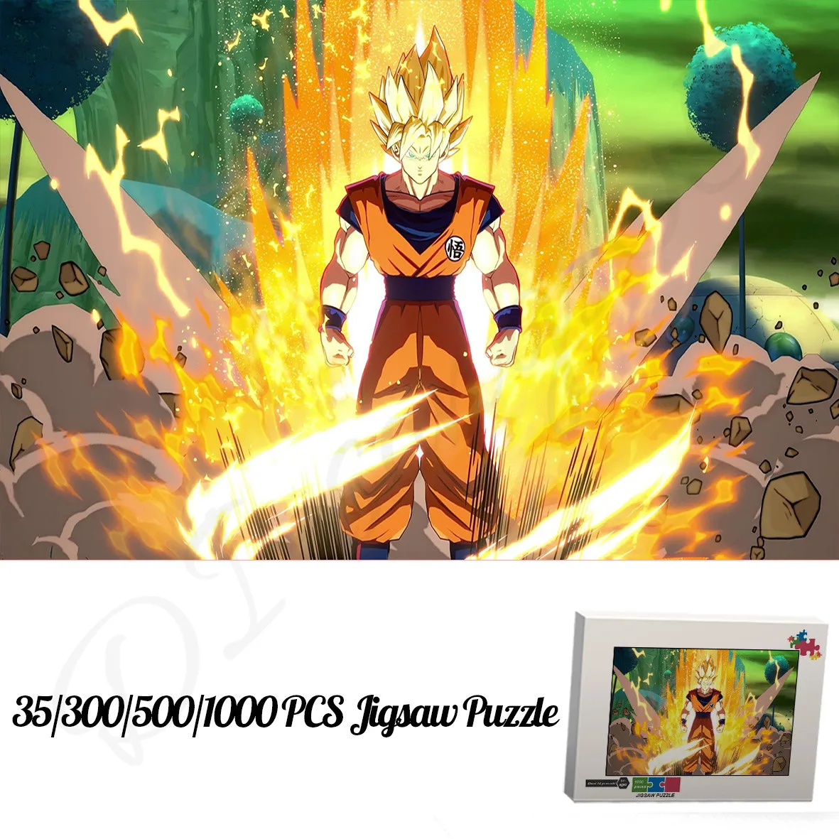 

Пазлы Goku для детей из японского аниме «Драконий жемчуг», 35, 300, 500, 1000 деревянных пазлов для взрослых, развивающие игрушки