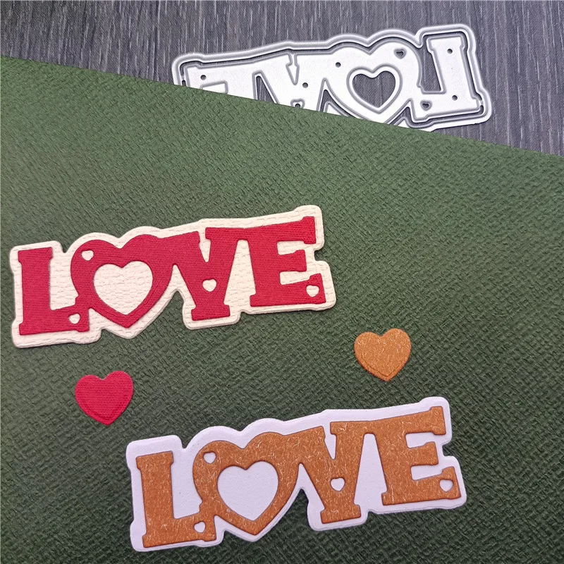 

Штампы для вырезания надписей Love для Микки МИНН карточные трафареты для «сделай сам» скрапбукинга фотоальбома декоративные бумажные карты
