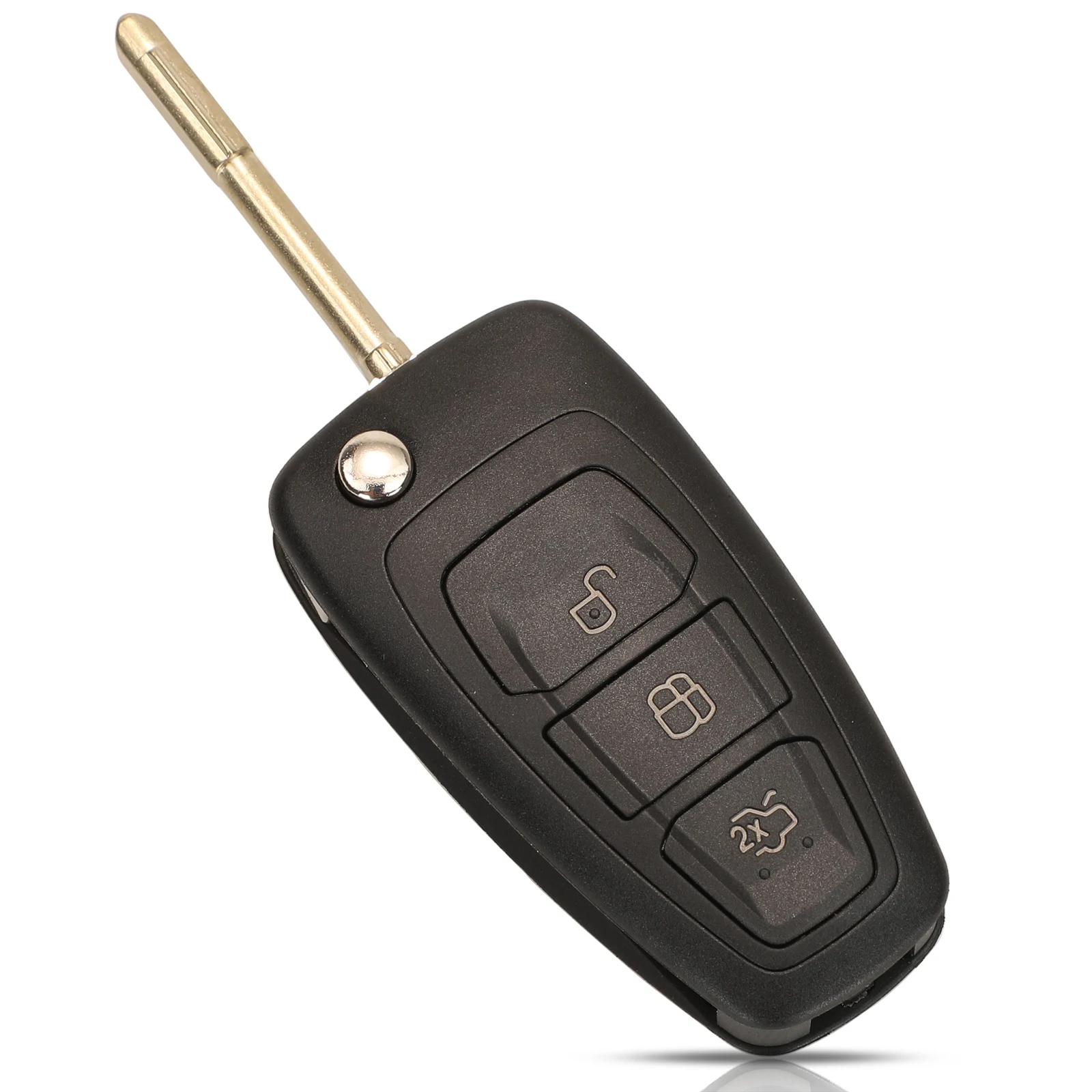 Фото Jingyuqin обновленный дистанционный умный Автомобильный ключ для Ford Focus Galaxy Kuga Mondeo Transit ASK 315/434 МГц 4D60/4D63 2/3 кнопки HU101/F021 №3