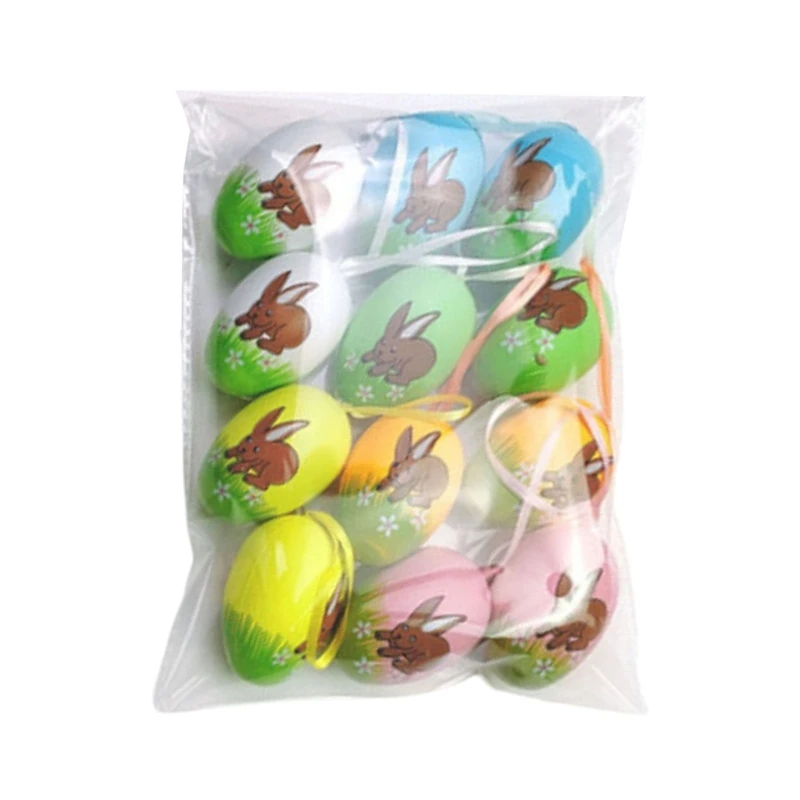 

12 шт., пасхальные разноцветные яйца для творчества