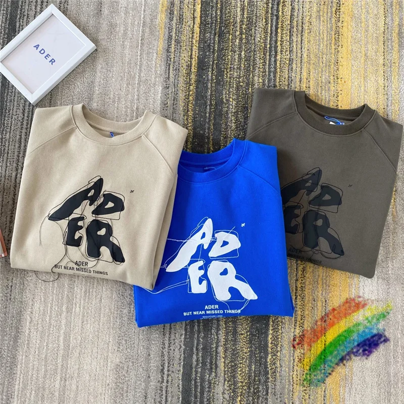 

Tassel ADER ERROR Sweatshirts Men Women 1:1 High-Quality Tear Print Adererror Hoodie Thick Fabric Ader Sweatshirt