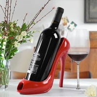 new high heel shoe wine bottle holder stylish rack gift basket accessories for home red shoe wine rack creative bottle holder