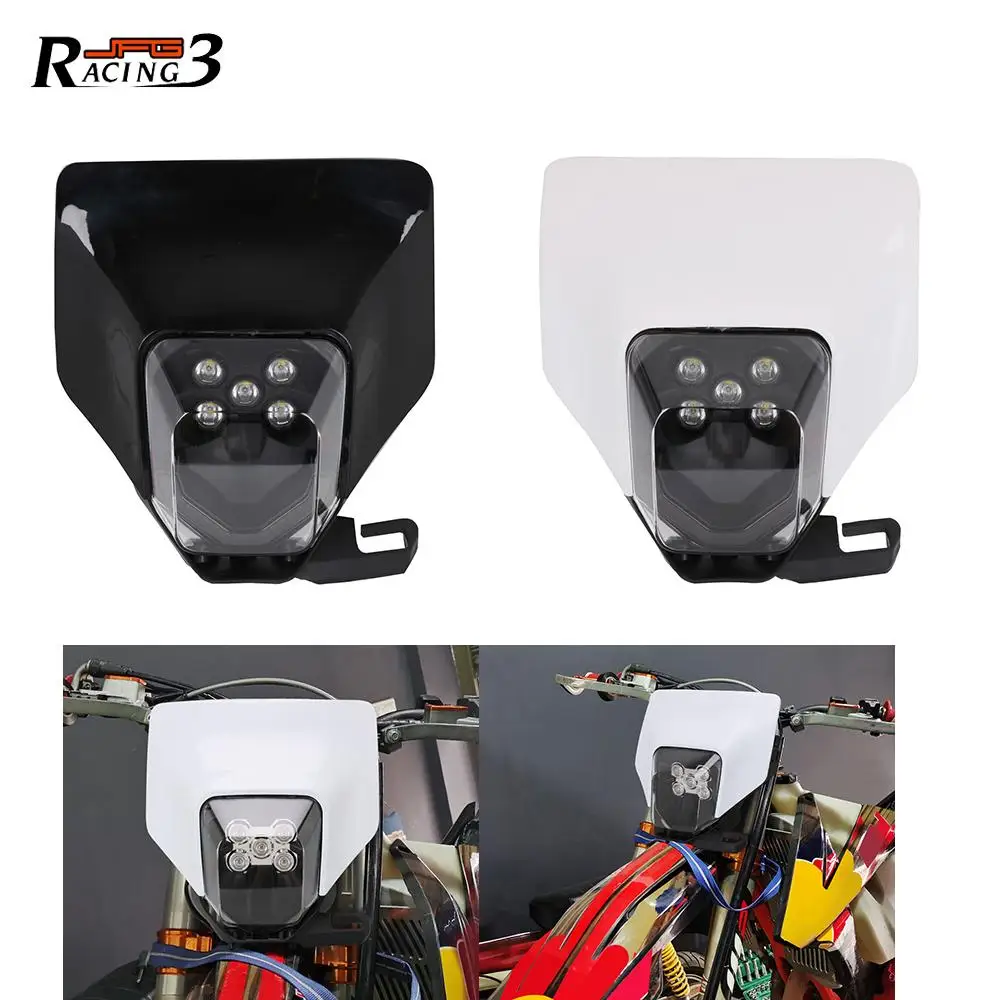 

Мотоциксветильник светодиодный налобный фонарь, налобный фонарь, лампа для головной фары для Husqvarna TC TE TX FE FC FX 125 200 250 300 350 450 500 FC250 FC350 FE250