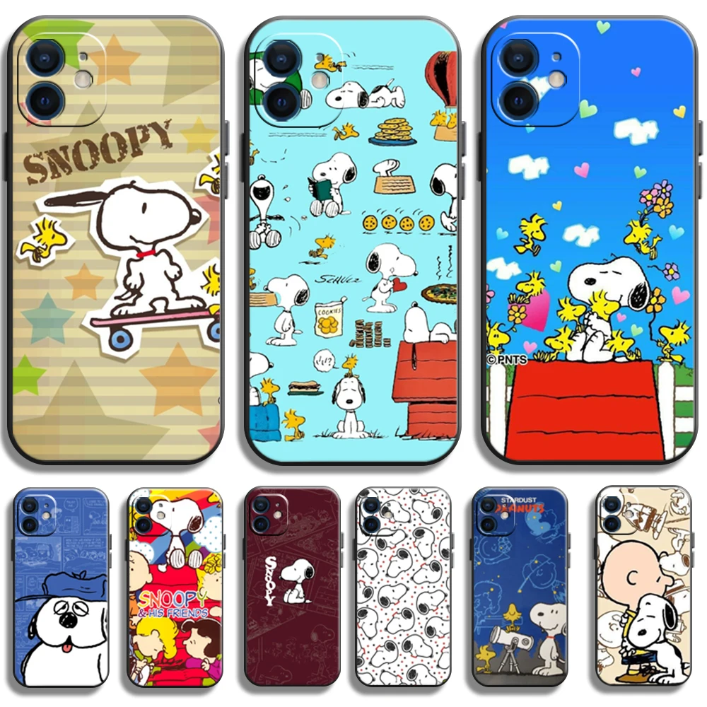 

Snoopy Cartoon CASE For IPhone 11 12 7 8 P X XR XS XS MAX 11 12 pro 13 pro max 13 promax 2022 Cartoon Cute Soft Shell Phone Case