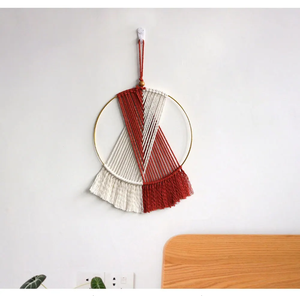 Настенный декор в стиле макраме шикарный тканый домашний ручной работы бохо