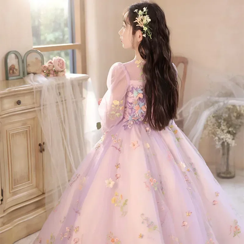 Платья для святого причастия девочек длинное бальное платье выпускного вечера