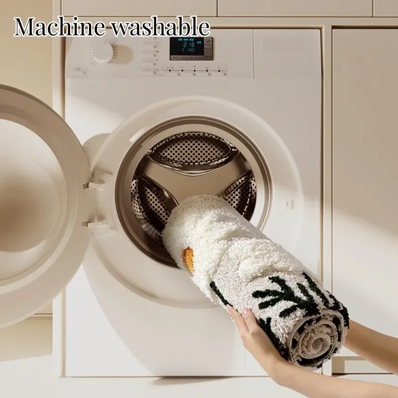 3D Флокированный ковер с цветами высококачественный пушистый мягкий коврик для