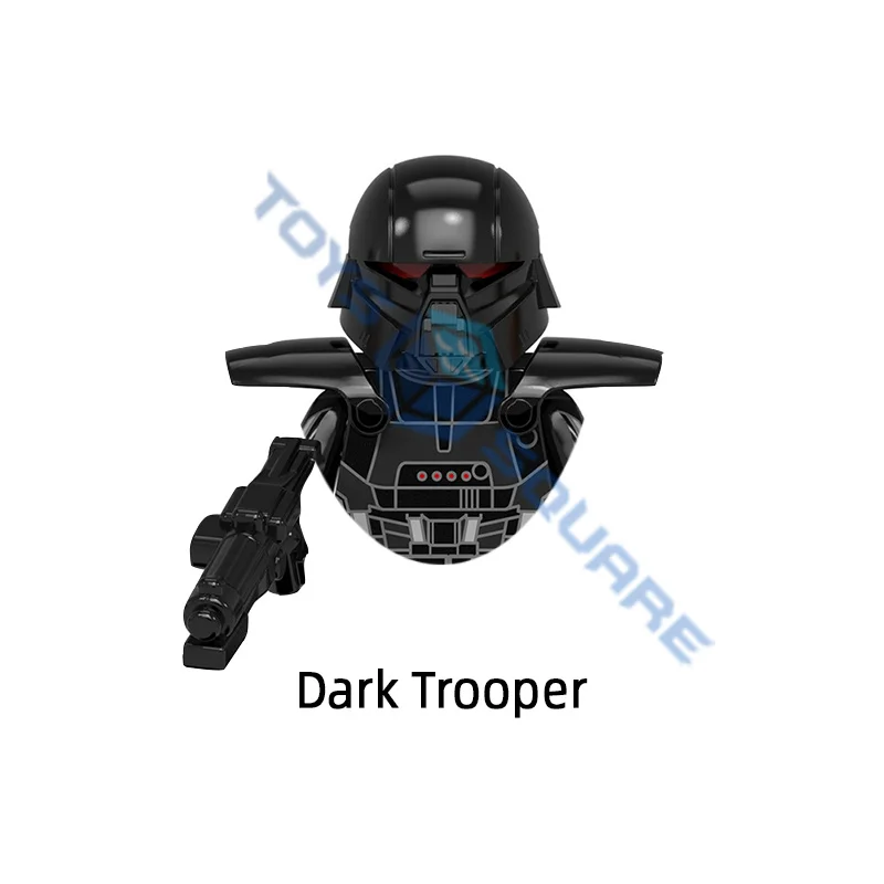 Конструктор DISNEY Ahsoka Dark Trooper мандалориан муфф Гидеон Боба Фетт люк джейвис модель