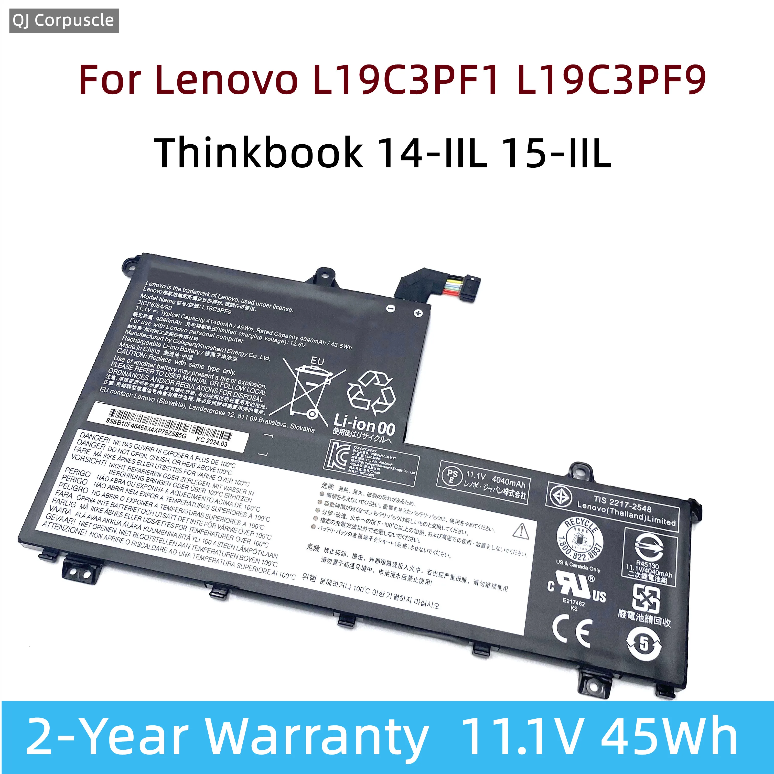 Новый оригинальный аккумулятор для ноутбука L19C3PF1 Lenovo Thinkbook 14-IIL 15-IIL 20SM L19C3PF0 L19C3PF9