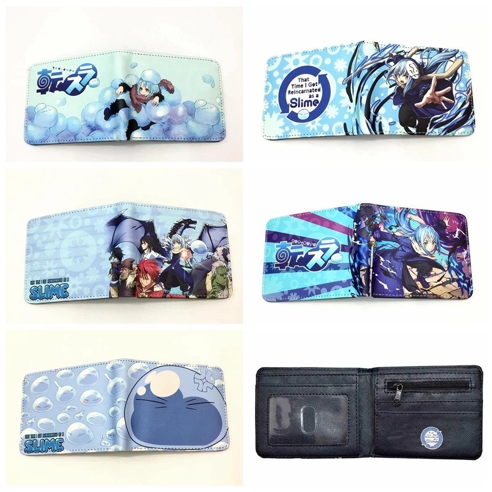 

That Time I Got Reincarnated as a Slime Rimuru Tempest Bifold Wallet Men Women Coin Wallets Credit ID Card Holders Zipp Purse