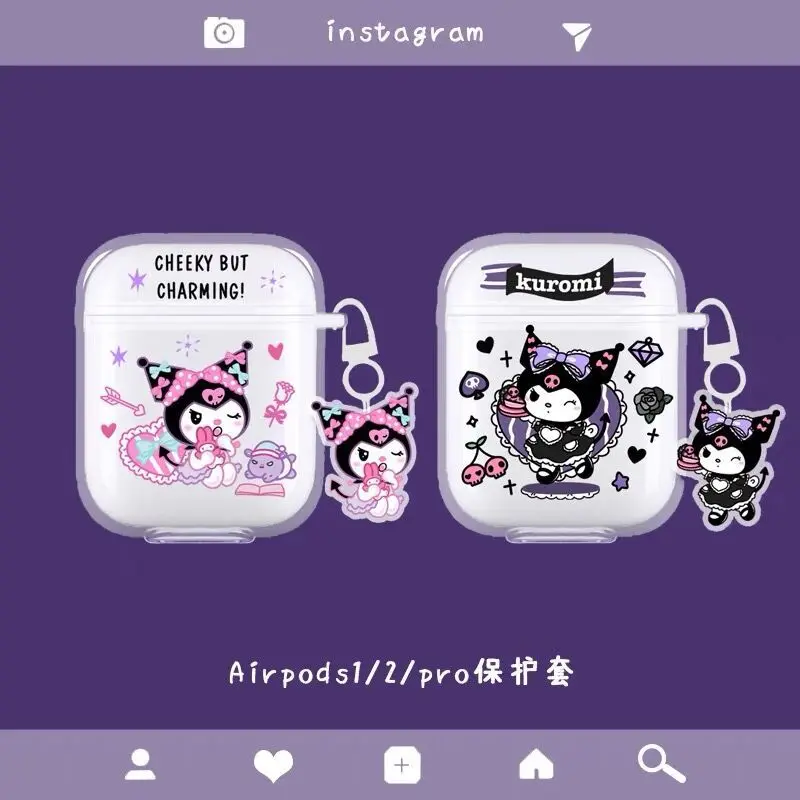 

Transparent Black Cartoon Cat Fall Proof Case Apple AirPods 2 Case Cover AirPods Pro Case IPhone Earbuds Accessories AirPod Case