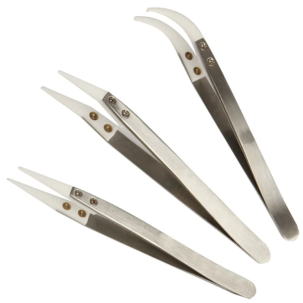 Керамический пинцет с заостренными локтями обратные термостойкие зажимы