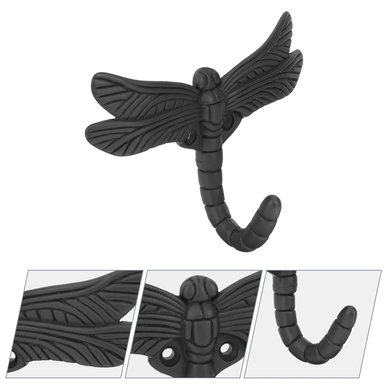 

Dragonfly Hook Towel Robe Utility Hook Towel Hook Single Metal Wall Hook Wrought Iron Wall Mounted Key Rack Hat Hook Hanger