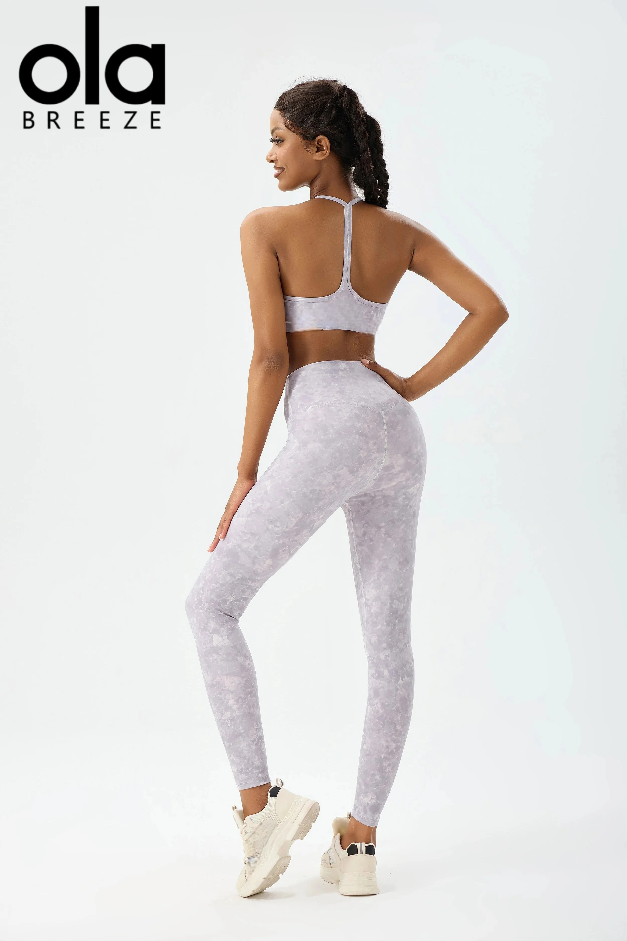 Фото НОВЫЙ комплект для йоги Ola Breeze: спортивные брюки, женские эластичные брюки для бега, спортивный жилет для пилатеса №2