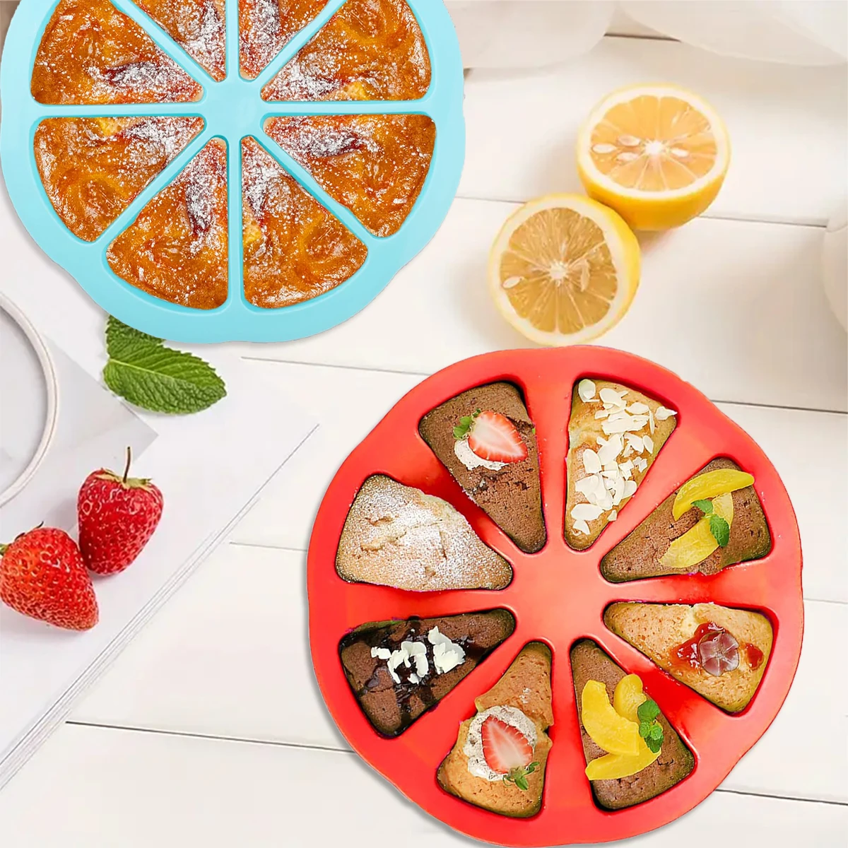 Силиконовая форма для выпечки с треугольными отверстиями