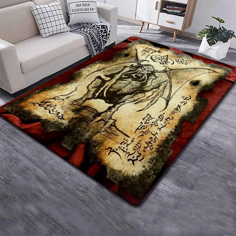 

Cthulhu Mythology art HD Painting Carpet for Living Room Large Area Rug Black Soft Carpet Home Decoration Mats Boho Rugs picnic