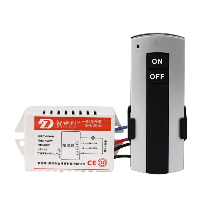 

NEW 220V 1/2/3 Channel Wireless Digital Remote Control Switch NO/OFF For Lamp Light Receiver Transmitter Dropshipping/Wholesale
