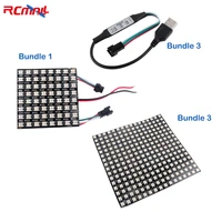 rcmall ws2812 5050 8x8 16x16 rgb flexible led panel matrix dream color individually addressable led for arduino ws2811 microbit